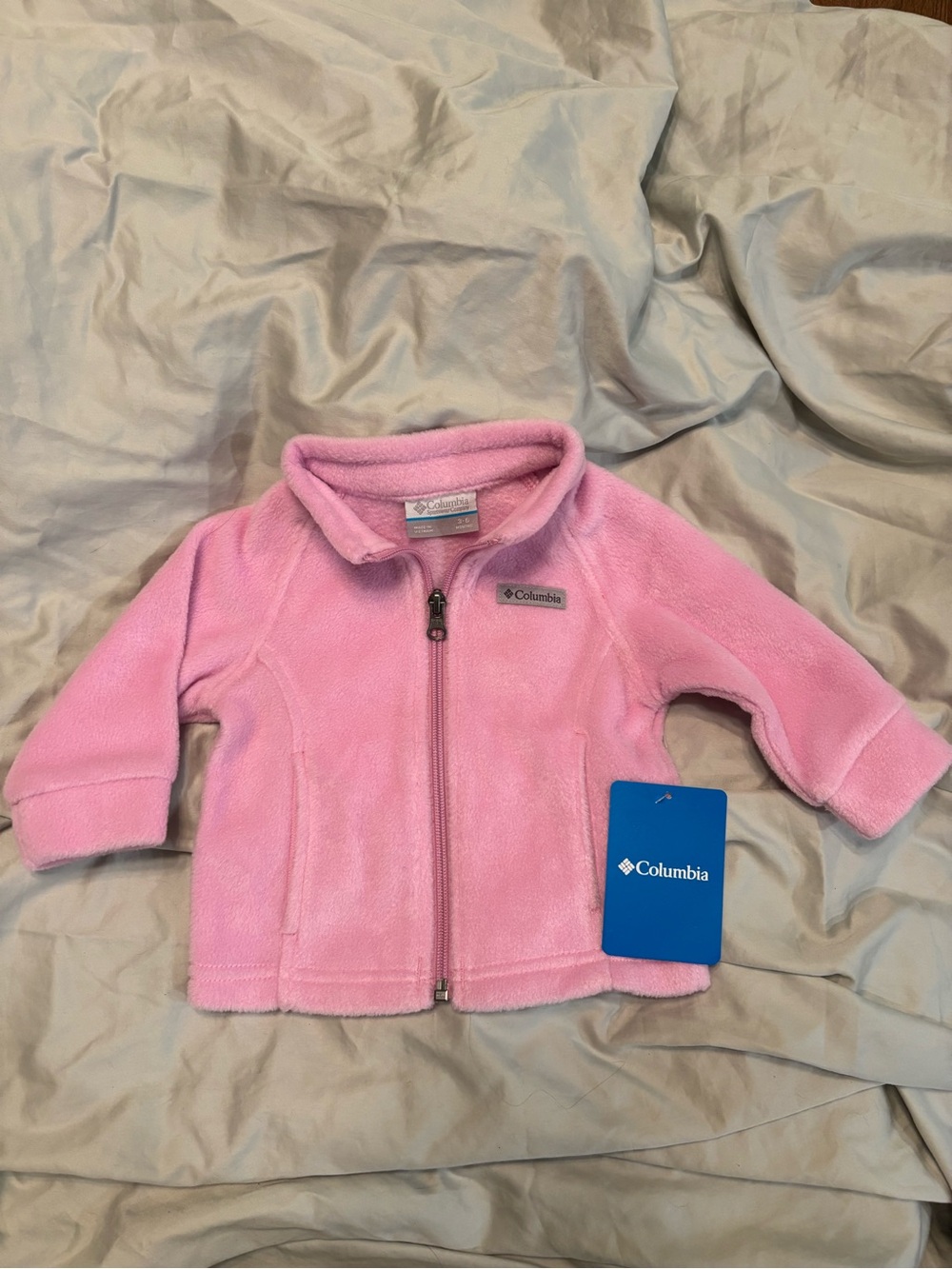 NWT Columbia Pink Infant Fleece Zip Jacket